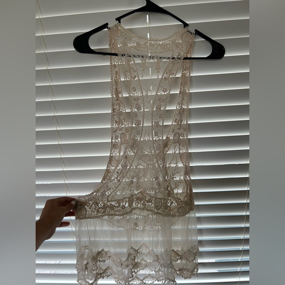 Shear Tank Top/ Bathing Suit Coverup - Picture 4 of 4